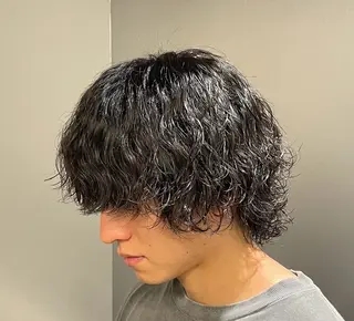 セミロング カラー パーマ ヘアアレンジ メンズ fifth 石川 凪のヘアスタイル
