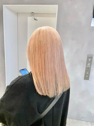 ミディアム カラー 🔷ダブルカラーハイ トーン🔷櫻井走のヘアスタイル