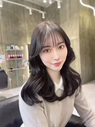 セミロング カラー 寺島 圭人のヘアスタイル