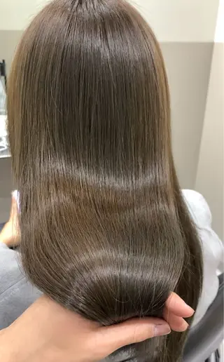 ロング オリーブ🌿ブリーチ なし◎Azusaのヘアスタイル