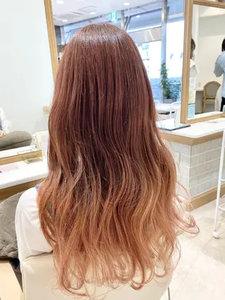 ロング カラー 透明感カラー 田中 有乃のヘアスタイル