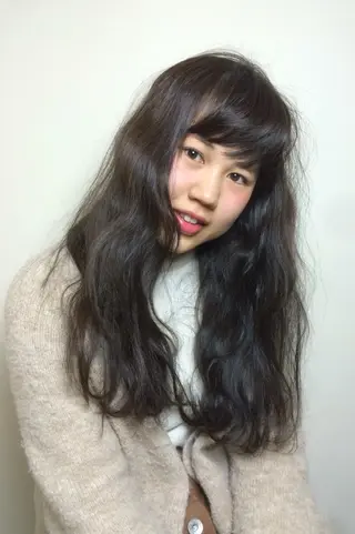 ロング カラー タジマ ヤスヒサのヘアスタイル
