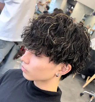 ショート パーマ メンズ 松下 友希 【fifth】のヘアスタイル