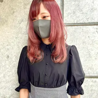セミロング カラー 癖毛救済✂️ボブ /髪質改善ストレートのヘアスタイル