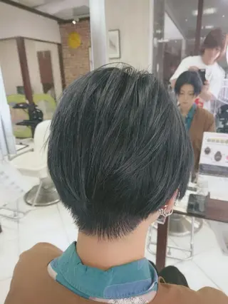 ショート カラー 髪質改善/縮毛矯正 今井ノブヤスのヘアスタイル