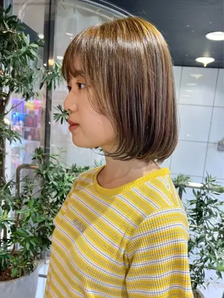 カラー カットパーマ 🌀あさみのヘアスタイル