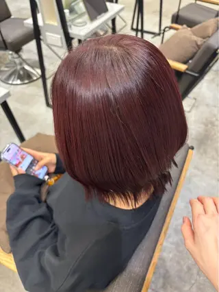 ミディアム 絶対綺麗な暖色カラー 🎯あります✨増渕✨のヘアスタイル