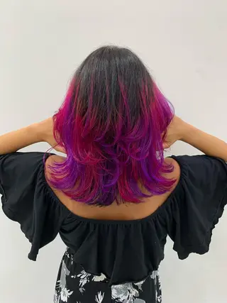 ミディアム カラー 🥀韓国ヘア🥀 宮津真菜のヘアスタイル