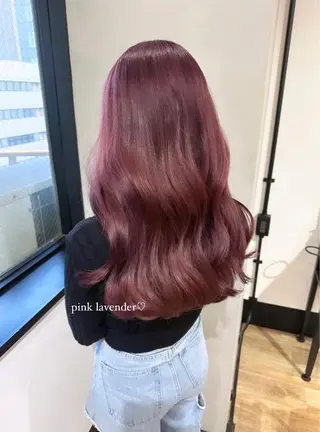 ロング カラー パーマ ヘアアレンジ キッズ ネイル マツエク・マツパ アイブロウ Himawari♡ 柔らかいカラーのヘアスタイル