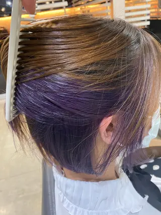 ショート カラー ヘアアレンジ 烏山 達也のヘアスタイル