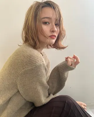 ミディアム カラー ヘアアレンジ 髪質改善支持率 No. 1✨mayuのヘアスタイル
