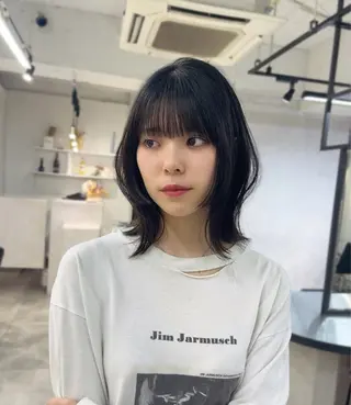 ミディアム カラー ヘアアレンジ hao 髪質改善/トリートメント/レイヤーカット【ハオ】所属・ハイトーンモデル募集 / Ayaka🎀のヘアスタイル