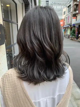 ミディアム 🌟美髪縮毛矯正🌟 吉田冴一のヘアスタイル