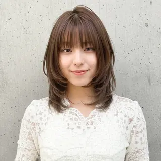 ミディアム カラー メンズミディアム☁️ ✨ナチュラル/下村迅のヘアスタイル