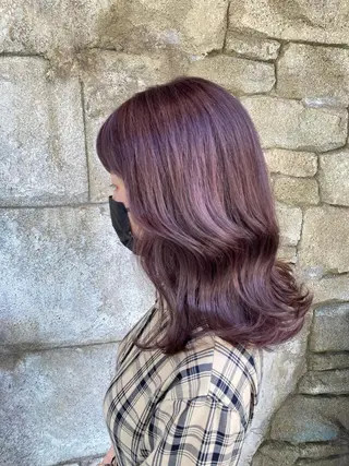 ミディアム カラー 【透明感カラー】 harunaのヘアスタイル
