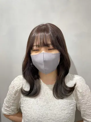 ミディアム ❤︎︎韓国ヘア❤︎︎ 𝑺𝒉𝒊𝒉𝒐のヘアスタイル