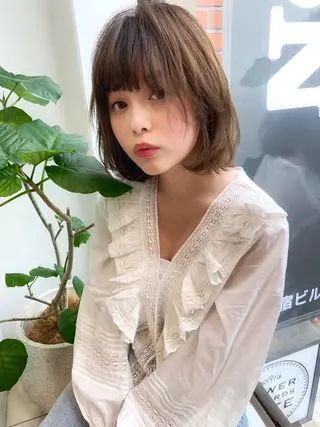 ミディアム フォルテ青山 カットカラー0円のヘアスタイル
