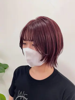 ミディアム カラー mopa_kaede ナチュラル/レイヤーのヘアスタイル