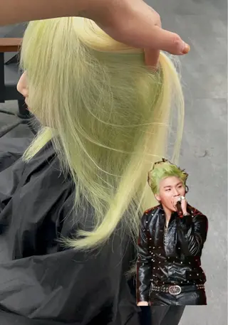 ロング カラー 🇰🇷ハイトーン× 韓国レイヤー레이어드のヘアスタイル