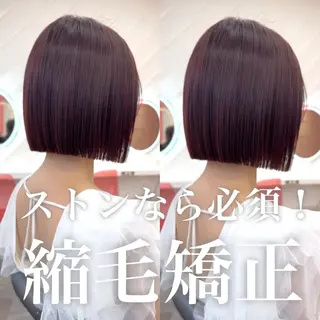 ショート カラー 莉乃/縮毛矯正/髪質 改善/艶カラーのヘアスタイル