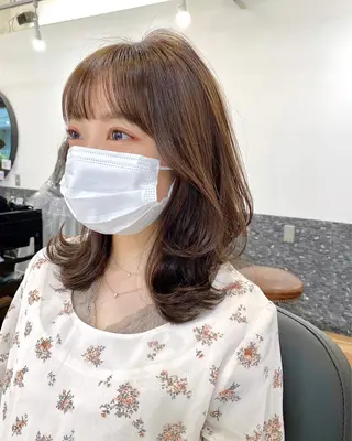 ミディアム カラー 似合わせレイヤー 🇰🇷荒木洋文のヘアスタイル