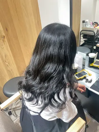 ロング パーマ miyu 美髪縮毛矯正𓂃꙳⋆のヘアスタイル