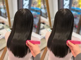 セミロング 巻ける🫧縮毛矯正 💞はな🎀のヘアスタイル