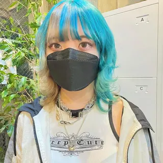 ミディアム もにか🌞原宿/渋谷 🌝ブリーチカラーのヘアスタイル