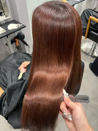 セミロング カラー 難波/ハイトーン 🦋AOI🦋のヘアスタイル