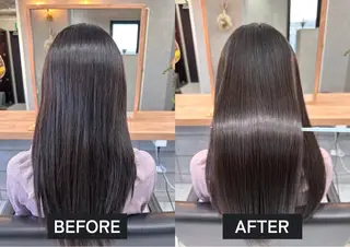 セミロング カラー 髪質改善/縮毛矯正/ 艶髪/春山良太のヘアスタイル