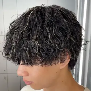ミディアム カラー ヘアアレンジ メンズ fifth 石川 凪のヘアスタイル