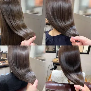 セミロング カラー 縮毛矯正×髪質改善 店長　DAITOのヘアスタイル