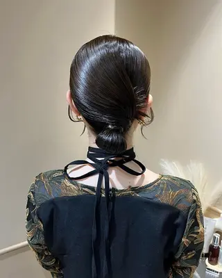 ミディアム ヘアアレンジ 🫧tomoka 透明感カラー🫧のヘアスタイル