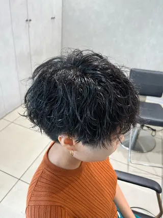 ショート パーマ 巖本 真希のヘアスタイル