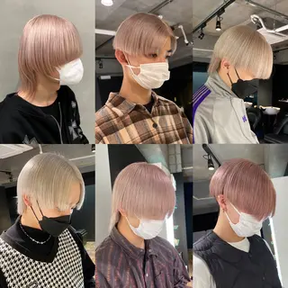 カラー メンズ ハイトーン髪質改善 🫧大阪/kanonのヘアスタイル