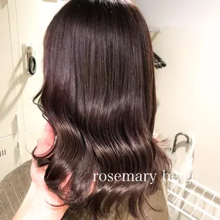 セミロング カラー ハイトーン×レイヤー カットTAKUMIのヘアスタイル