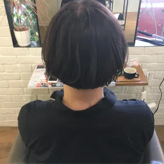 ショート カラー 薬院:今泉/上川美幸 ボブ/顔周りレイヤーのヘアスタイル