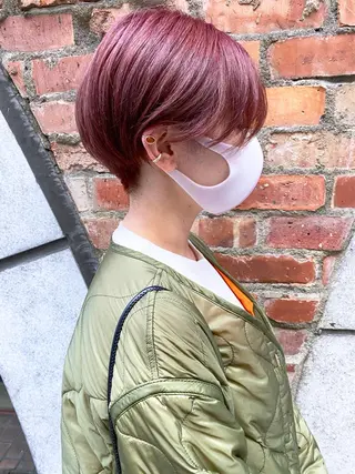 ショート カラー 髪質改善/艶髪 やまなかのヘアスタイル