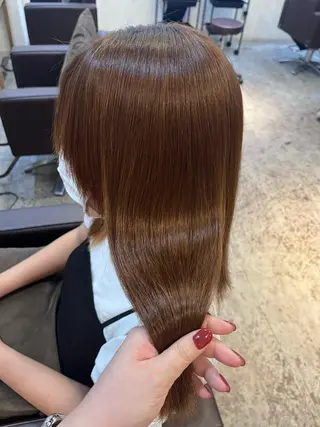 ロング カラー 韓国×巻ける髪質改善 💍maki💍のヘアスタイル