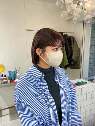 ミディアム Koto🌿 ブリーチなしカラーのヘアスタイル