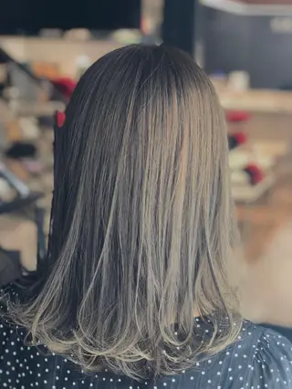 ミディアム カラー ヘアアレンジ ✨髪質改善縮毛矯正✨ 宇田川修平のヘアスタイル