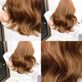ロング カラー ハイトーン×レイヤー カットTAKUMIのヘアスタイル