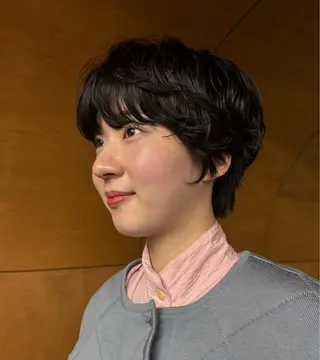 ショート パーマ tuna ROKKAKU St.所属・青木 若菜のヘアスタイル