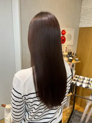カラー ひなこ♡縮毛矯正/ 艶カラー🤍透明感のヘアスタイル