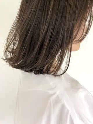 ミディアム ボブ/縮毛矯正 🌟梅田盛一🌟のヘアスタイル