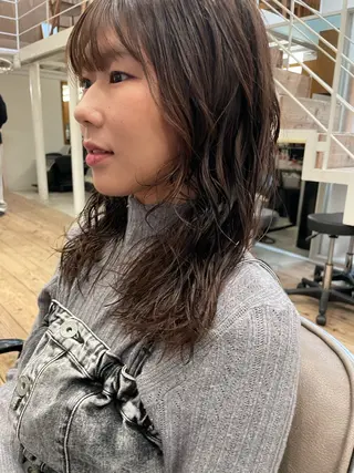 ミディアム 🍁ロングパーマドラ イパーマ🍁陸来のヘアスタイル