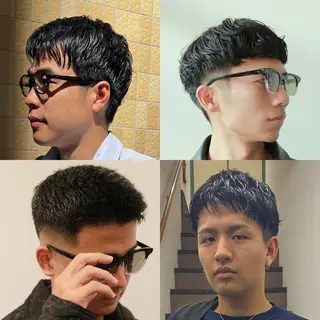 ショート パーマ メンズ 神戸／メンズカット ／メンズパーマのヘアスタイル