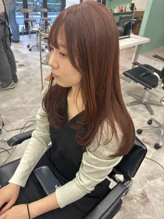 ロング カラー leben serikaのヘアスタイル
