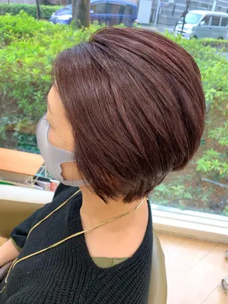 ショート カラー 福原 亜祐美のヘアスタイル