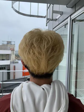 ショート カラー メンズ 河端 春綺のヘアスタイル